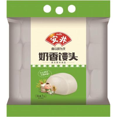 安井食品1kg/袋早餐方便奶香馒头1kg×1包