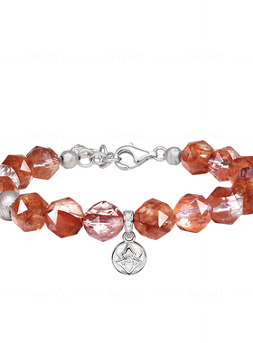 AWNL瑞典M陨石星月坠火手链