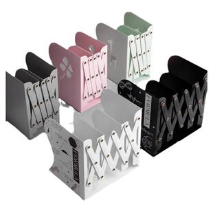 可伸缩书立架大号创意学生用书架书夹桌上书本书籍收纳架ins风桌面立书放书折叠收纳拉伸靠书挡板收纳放书夹