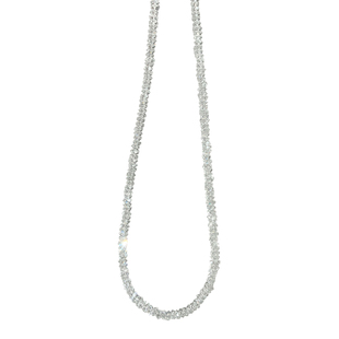 凝露微光！天然全净巴西白水晶项链小众设计感锁骨链爆闪切面扁珠