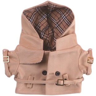 labubu衣服娃衣20CM现货外套工装风衣20厘米棉花娃娃衣服拉布布