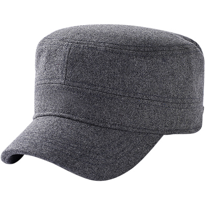 帽子男款冬季平顶帽秋冬男士休闲