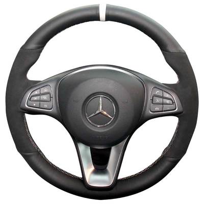 徐记19款奔驰款e级牛皮方向盘套