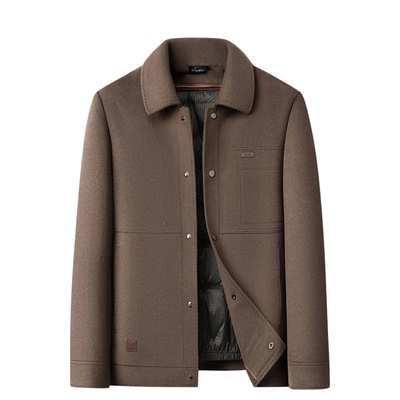 羊毛毛呢外套短款羽绒服内胆冬季