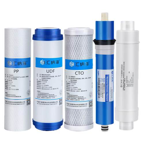 适用美的净水器滤芯MRU1583A-50G 1683B RO204-5 PP棉纯水机全套