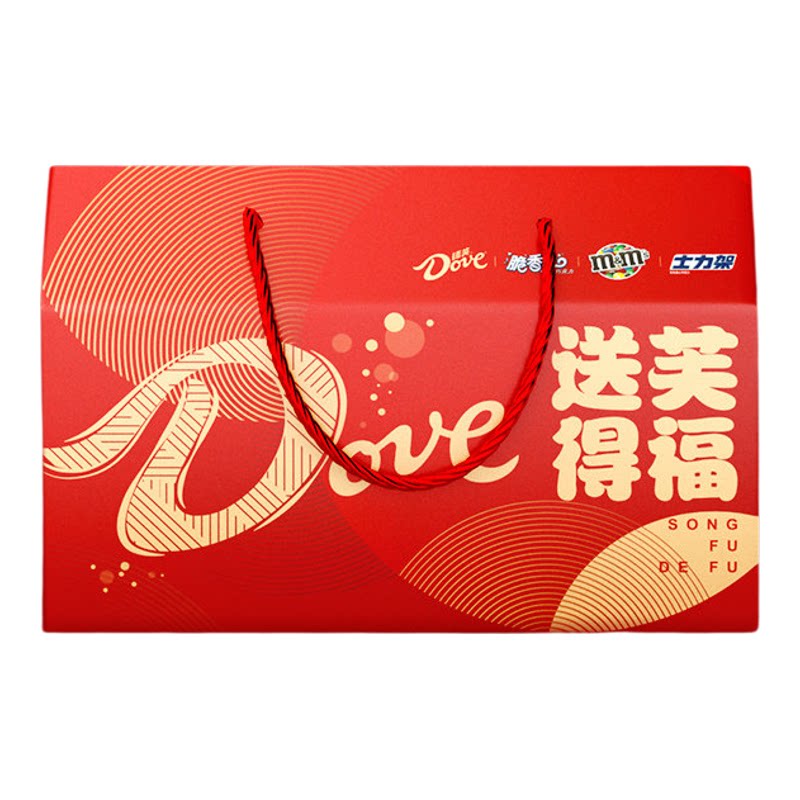 德芙牛奶巧克力礼盒411g送女友