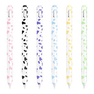 适用苹果ApplePencil2保护套二代Pro硅胶奶牛笔套ipad手写笔防摔