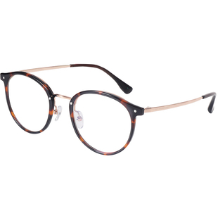 川久保玲复古圆框玳瑁眼镜架女可配度数超轻素颜防蓝光镜框男7537