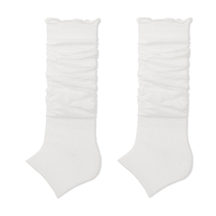 purpleguys薄款miu系卷边堆堆踩脚袜套女夏秋透气松弛感纯色腿套