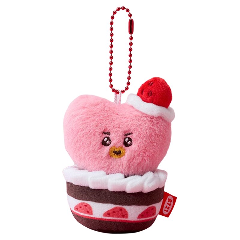 BT21草莓派对玩偶钥匙扣包挂件