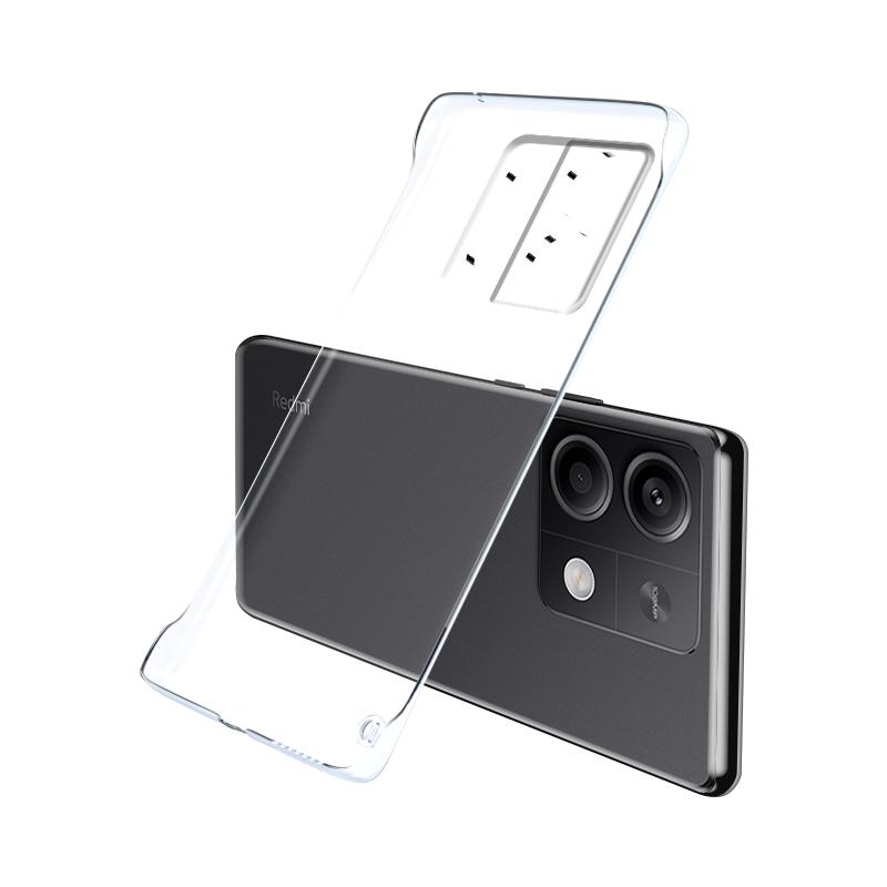 适用于红米Note13手机壳透明超薄无边框Note13Pro/+简约镜头全包防摔抗震硬壳Xiaomi透气裸机手感个性保护壳
