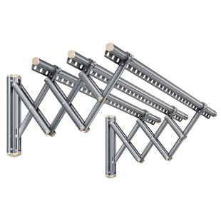 比人户外伸缩折叠晾衣架室外阳台窗外家用推拉外置晾衣杆固定侧装