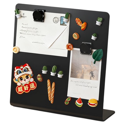 台式磁吸留言板记事板可反复擦写