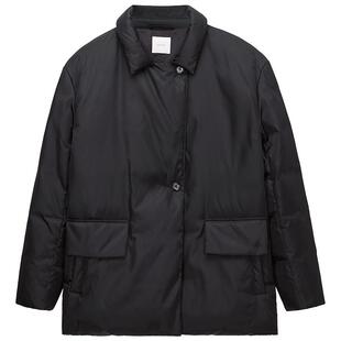 【特享折扣】OCHIRLY欧时力一手长翻领羽绒服外套宽松休闲25冬