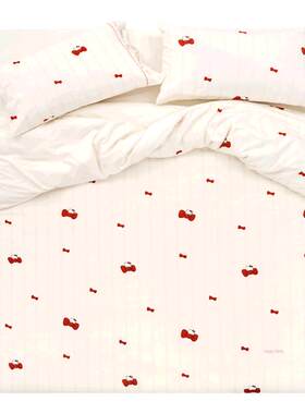 tbh野兽派家居床上四件套三丽鸥Hello Kitty蝴蝶结全棉床品套件