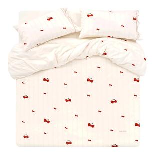 tbh野兽派家居床上四件套三丽鸥Hello Kitty蝴蝶结全棉床品套件