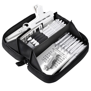 2026新款简约风耐脏超大容量笔袋男孩款火山文具盒初中生高中生铅笔盒男女生款小学生文具袋女孩高颜值收纳盒