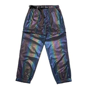 Kizzles Convertible Pants 五彩反光材质拼接滑板裤