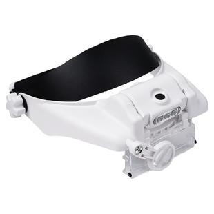 拜斯特头戴阅读放大镜便携式带LED灯USB充电老人读书看手机扩大镜