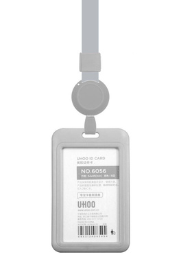 优和6793易拉扣挂绳工牌可伸缩办公滴胶易Q拉扣卡套公交卡套工