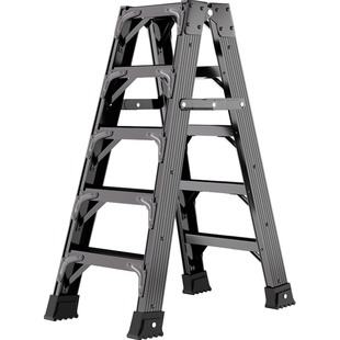 工程人字梯子家庭专用梯碳钢梯子家用折叠梯加厚楼梯爬梯铝合金米