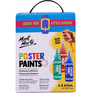 蒙玛特 可水洗儿童水粉颜料幼儿园宝宝绘画涂鸦套装彩虹点彩刮刮画12色手指画套装美术专用色彩画画工具全套