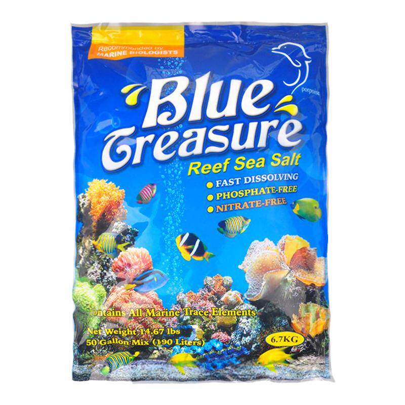 蓝色珍品水族箱观赏鱼FOT海盐海水鱼缸人工海水珊瑚LPS海缸SPS盐