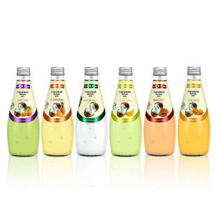 泰国进口乐可芬椰子汁Lockfun椰子水果汁饮料椰汁12瓶多口味整箱