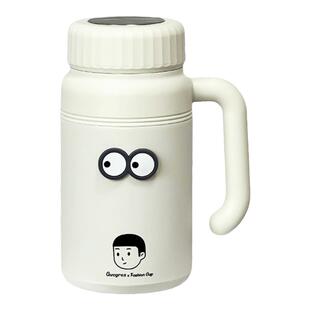 男士新款大容量不锈钢保温杯水杯高颜值带把手办公室泡茶茶杯杯子