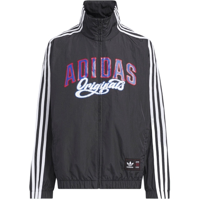 滔搏adidas阿迪达斯大童三条纹立领运动健身夹克外套KG3319