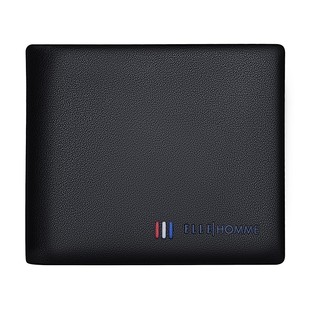 法国ELLE HOMME2025新款男士钱包真皮短款多卡位钱夹高档品牌男包