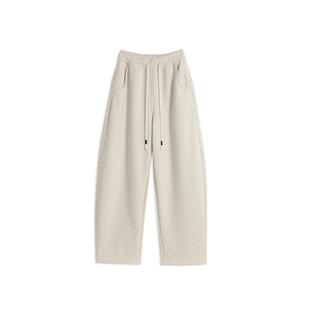 白色弯刀裤休闲运动卫裤大码镰刀裤子女款2026新款今年流行梧桐裤