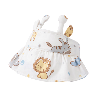 婴儿防晒帽夏季小月龄宝宝空顶帽