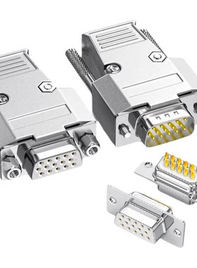 工业DB15公头VGA/HDB15母头