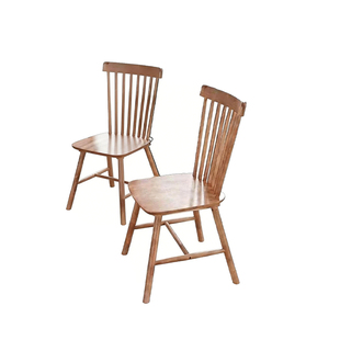 餐椅温莎椅实木复古小户型家用休闲椅靠背现代简约吃饭椅子餐桌椅