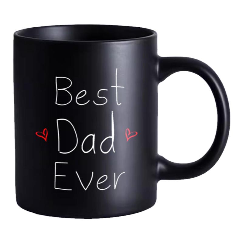 best dad ever mug 父亲节礼物水杯 爸爸生日礼物简约咖啡杯