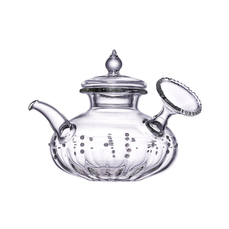 yyglass雅雅朝露茶具侧把壶