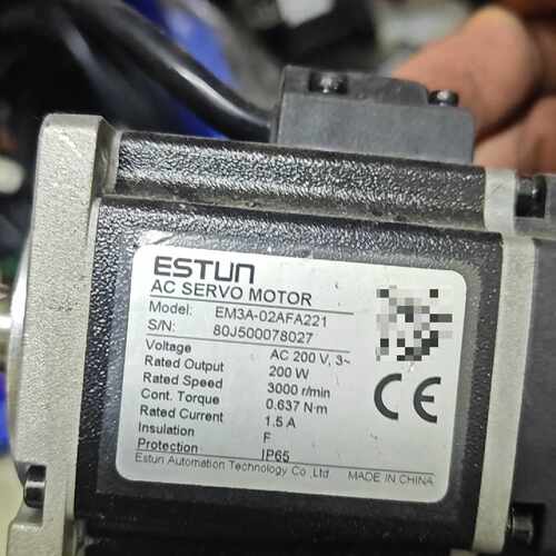 询埃斯顿伺服电机EM3A-02AFA221，AC200V三相，