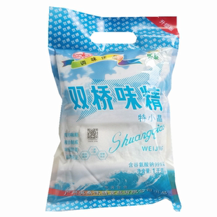 双桥味精特小晶1kg袋商用细味精体纯粮99%谷氨酸钠大袋装代替鸡精
