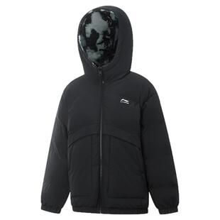 李宁童装短款羽绒服男女大童25外套运动生活系列冬季休闲鸭绒童装