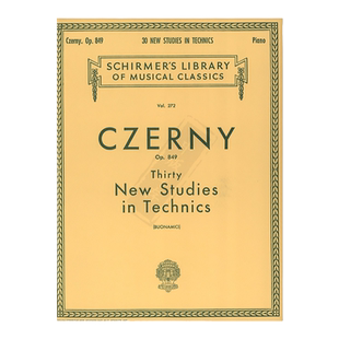 车尔尼 30首新技巧练习曲 Op849 钢琴独奏 Carl Czerny 30 New Studies in Technics HL50253950