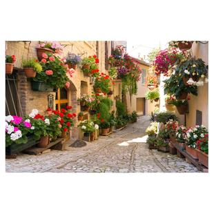 壁纸墙纸自粘电视背景墙贴画一整张直播沙发大自然风景墙壁画贴纸