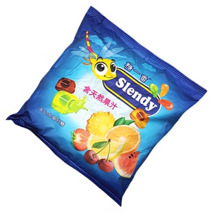 俄罗斯进口KDV水果味软糖爆浆果汁夹心软糖年货喜糖独立包装500g