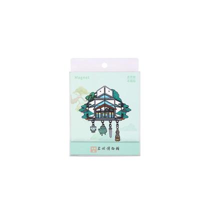 苏州博物馆建筑开合金属冰箱贴