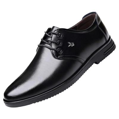皮鞋男士内增高真皮休闲爸爸鞋