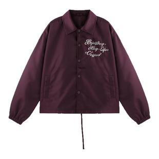 BJHG不计后果美式教练夹克外套男款2025新款冬潮牌防风防水上衣女