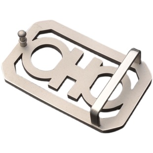 皮带扣男卡子扣头不锈钢高档休闲腰带头平滑扣内穿皮带头皮带配件