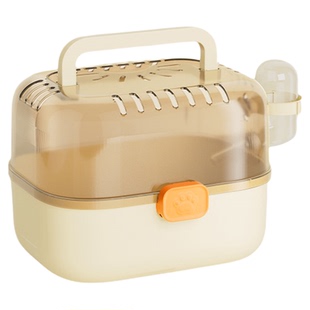 仓鼠笼专用便携外出大空间金丝熊波利熊小鼠外带笼旅行包透明外出