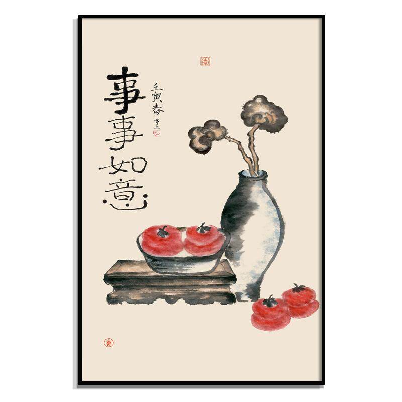 茶室挂画背景墙立体浮雕肌理画