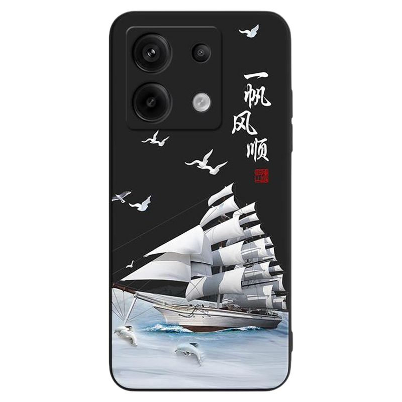 彧玺适用于红米note13pro手机壳hmnotel3pro新款创意外套rdeminote13pro全包防摔彩绘软壳网红2312dra50c国风